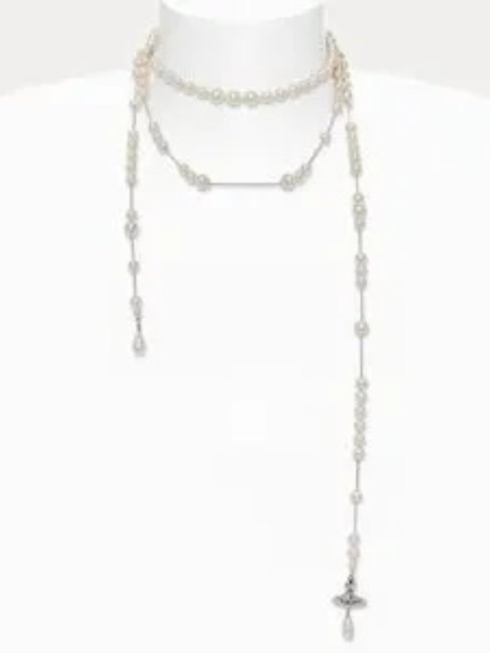 AUTH-Vivienne Westwood Broken pearl necklace - Picture 2 of 5